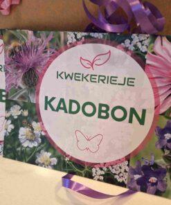 Fysieke kadobon voor besteding op de kwekerij