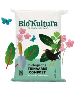 Biologische tuinaarde-compost 40L - alleen afhalen